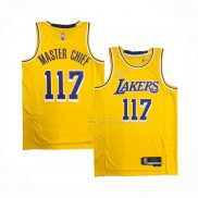 Maillot Los Angeles Lakers x X-box Master Chief NO 117 Jaune