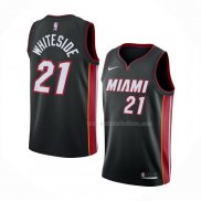 Maillot Miami Heat Hassan Whiteside NO 21 Icon Noir