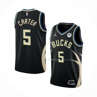 Maillot Milwaukee Bucks Jevon Carter NO 5 Statement 2022-23 Noir