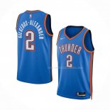 Maillot Oklahoma City Thunder Shai Gilgeous-Alexander NO 2 Icon Bleu