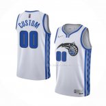 Maillot Orlando Magic Personnalise Earned 2020-21 Blanc