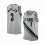 Maillot Portland Trail Blazers C.j. Mccollum NO 3 Earned 2020-21 Gris