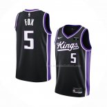 Maillot Sacramento Kings De’aaron Fox NO 5 Icon 2023-24 Noir