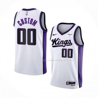 Maillot Sacramento Kings Personnalise Association 2023-24 Blanc