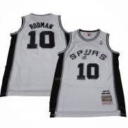 Maillot San Antonio Spurs Dennis Rodman NO 10 Mitchell & Ness 1983-84 Blanc