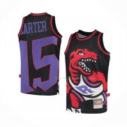 Maillot Toronto Raptors Vince Carter NO 15 Mitchell & Ness Big Face Noir