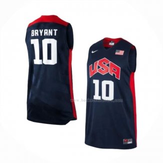 Maillot USA 2012 Kobe Bryant NO 10 Bleu