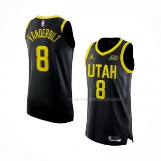 Maillot Utah Jazz Jarred Vanderbilt NO 8 Statement Authentique 2022-23 Noir