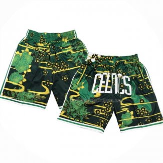 Short Boston Celtics Lunar New Year Mitchell & Ness Just Don Vert