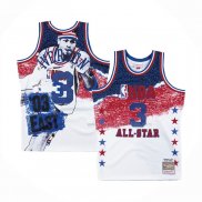 Maillot All Star 2003 Allen Iverson NO 3 Mitchell & Ness Blanc