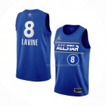 Maillot All Star 2021 Chicago Bulls Zach Lavine NO 8 Bleu