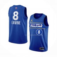 Maillot All Star 2021 Chicago Bulls Zach Lavine NO 8 Bleu