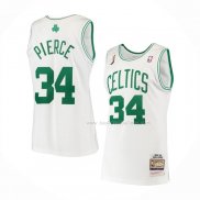 Maillot Boston Celtics Paul Pierce NO 34 Mitchell & Ness 2007-08 Blanc