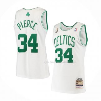 Maillot Boston Celtics Paul Pierce NO 34 Mitchell & Ness 2007-08 Blanc