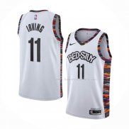 Maillot Brooklyn Nets Kyrie Irving NO 11 Ville 2019-20 Blanc