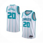 Maillot Charlotte Hornets Gordon Hayward NO 20 Association 2020-21 Blanc