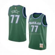 Maillot Dallas Mavericks Luka Doncic NO 77 Mitchell & Ness 2018-19 Vert