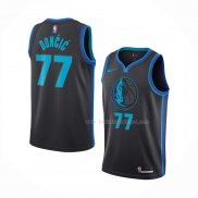 Maillot Dallas Mavericks Luka Doncic NO 77 Ville 2018-19 Bleu