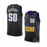 Maillot Denver Nuggets Aaron Gordon NO 50 Ville 2023-24 Noir