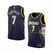 Maillot Denver Nuggets Facundo Campazzo NO 7 Ville 2021-22 Bleu