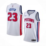 Maillot Detroit Pistons Blake Griffin NO 23 Association Blanc