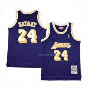 Maillot Enfant Los Angeles Lakers Kobe Bryant NO 24 Mitchell & Ness 2007-08 Volet