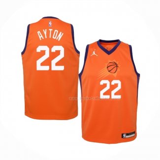 Maillot Enfant Phoenix Suns Deandre Ayton Statement 2020-21 Orange