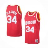 Maillot Houston Rockets Hakeem Olajuwon NO 34 Mitchell & Ness 1993-94 Rouge