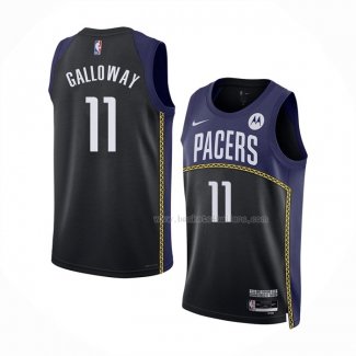 Maillot Indiana Pacers Langston Galloway NO 11 Ville 2022-23 Bleu