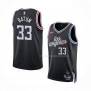 Maillot Los Angeles Clippers Nicolas Batum NO 33 Ville 2022-23 Noir