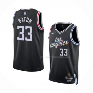 Maillot Los Angeles Clippers Nicolas Batum NO 33 Ville 2022-23 Noir