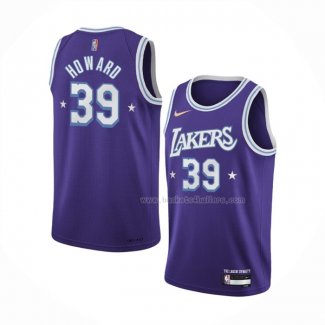 Maillot Los Angeles Lakers Dwight Howard NO 39 Ville Edition 2021-22 Volet