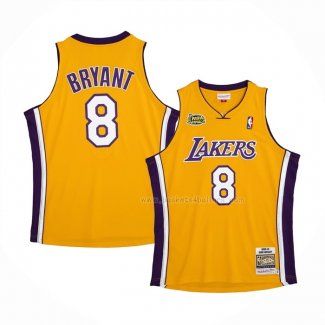 Maillot Los Angeles Lakers Kobe Bryant NO 8 Icon 1999-00 Finals Bound Jaune