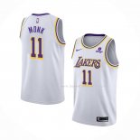 Maillot Los Angeles Lakers Malik Monk NO 11 Association 2021-22 Blanc