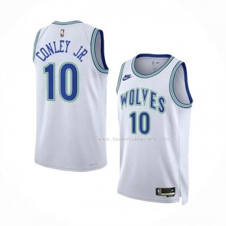 Maillot Minnesota Timberwolves Mike Conley JR. NO 10 Classic 2023-24 Blanc