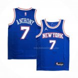 Maillot New York Knicks Carmelo Anthony NO 7 Statement 2020-21 Bleu