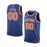 Maillot New York Knicks Obi Toppin NO 00 Icon 2020 Bleu