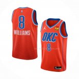 Maillot Oklahoma City Thunder Jalen Williams NO 8 Statement Orange