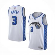 Maillot Orlando Magic Chuma Okeke NO 3 Earned 2020-21 Blanc