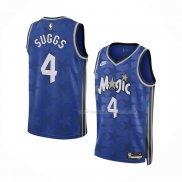 Maillot Orlando Magic Jalen Suggs NO 4 Classic 2023-24 Bleu