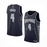 Maillot Orlando Magic Jalen Suggs NO 4 Ville 2023-24 Bleu