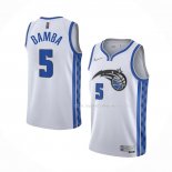 Maillot Orlando Magic Mohamed Bamba NO 5 Earned 2020-21 Blanc