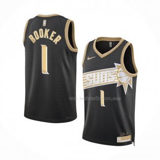 Maillot Phoenix Suns Devin Booker NO 1 Select Series Or Noir