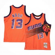 Maillot Phoenix Suns Steve Nash NO 13 Mitchell & Ness 1996-97 Orange