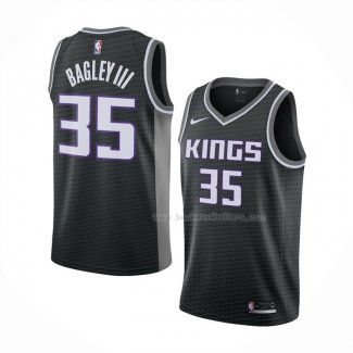 Maillot Sacramento Kings Marvin Bagley III NO 35 Statement 2019-20 Noir