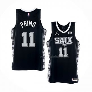 Maillot San Antonio Spurs Joshua Primo NO 11 Statement 2022-23 Noir