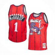 Maillot Toronto Raptors Tracy McGrady NO 1 Mitchell & Ness 1998-99 Rouge