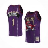 Maillot Toronto Raptors Tracy McGrady NO 1 Mitchell & Ness 1998-99 Volet