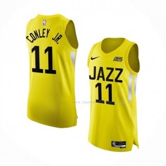 Maillot Utah Jazz Mike Conley JR. NO 11 Icon Authentique 2022-23 Jaune