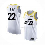 Maillot Utah Jazz Rudy Gay NO 22 Association Authentique 2022-23 Blanc